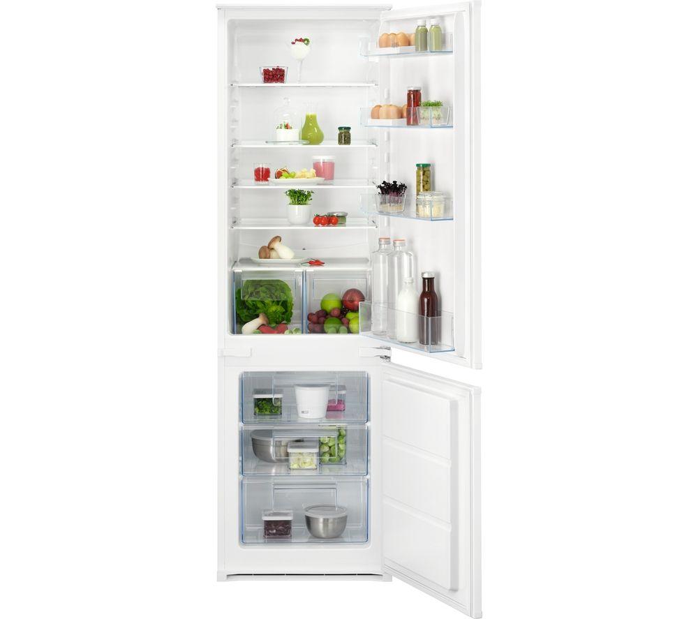 AEG ColdSense OSC5S181ES Integrated 70/30 Fridge Freezer - Sliding Hinge, White