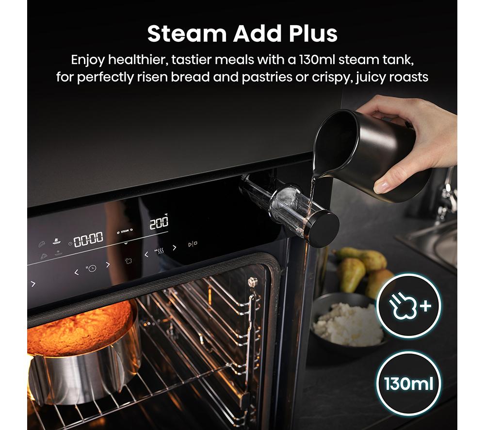 HISENSE Hi6 BlackLine AirFry BSA66346PDBGUK Electric Pyrolytic Steam Smart Oven - Jet Black image number 4 of 20