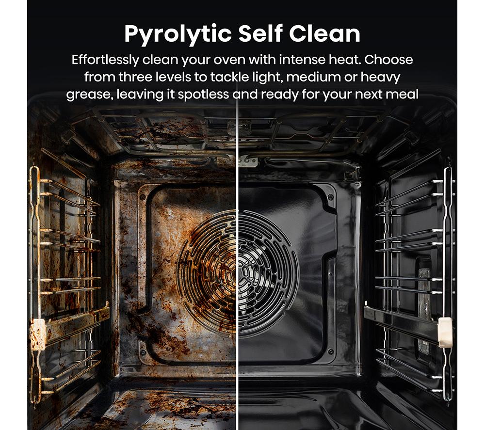 HISENSE Hi6 BlackLine AirFry BSA66346PDBGUK Electric Pyrolytic Steam Smart Oven - Jet Black image number 8 of 20