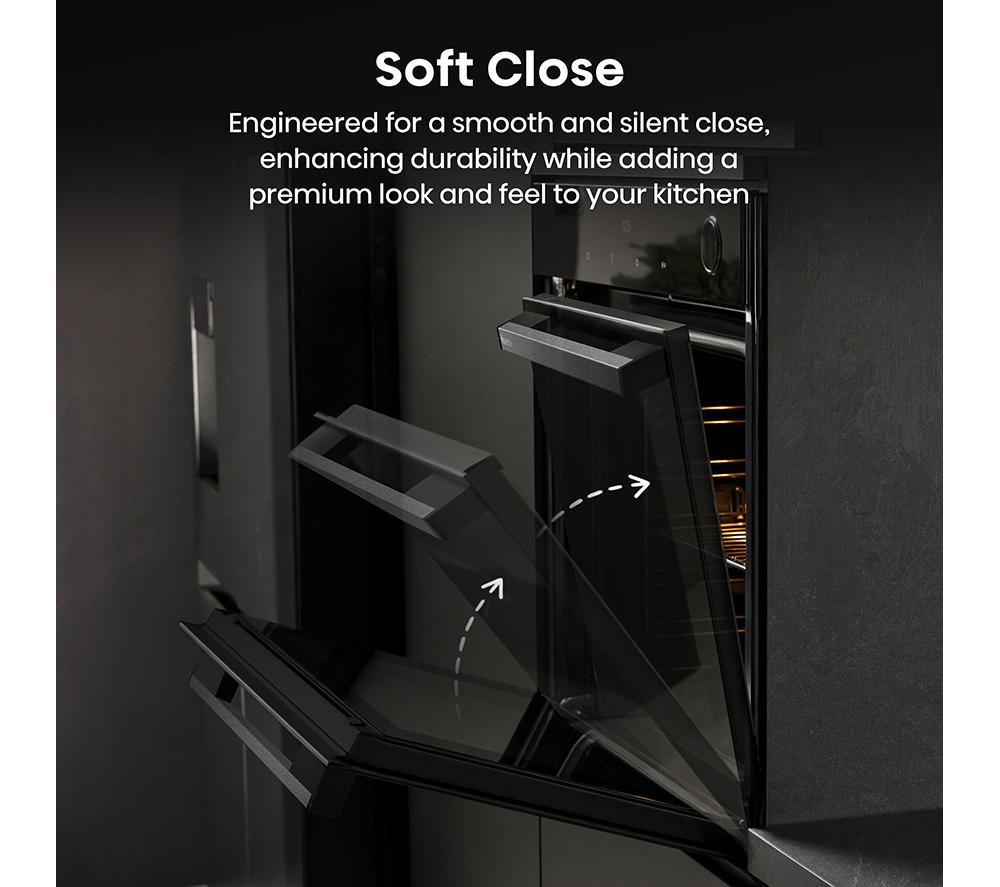 HISENSE Hi6 BlackLine AirFry BSA66346PDBGUK Electric Pyrolytic Steam Smart Oven - Jet Black image number 10 of 20