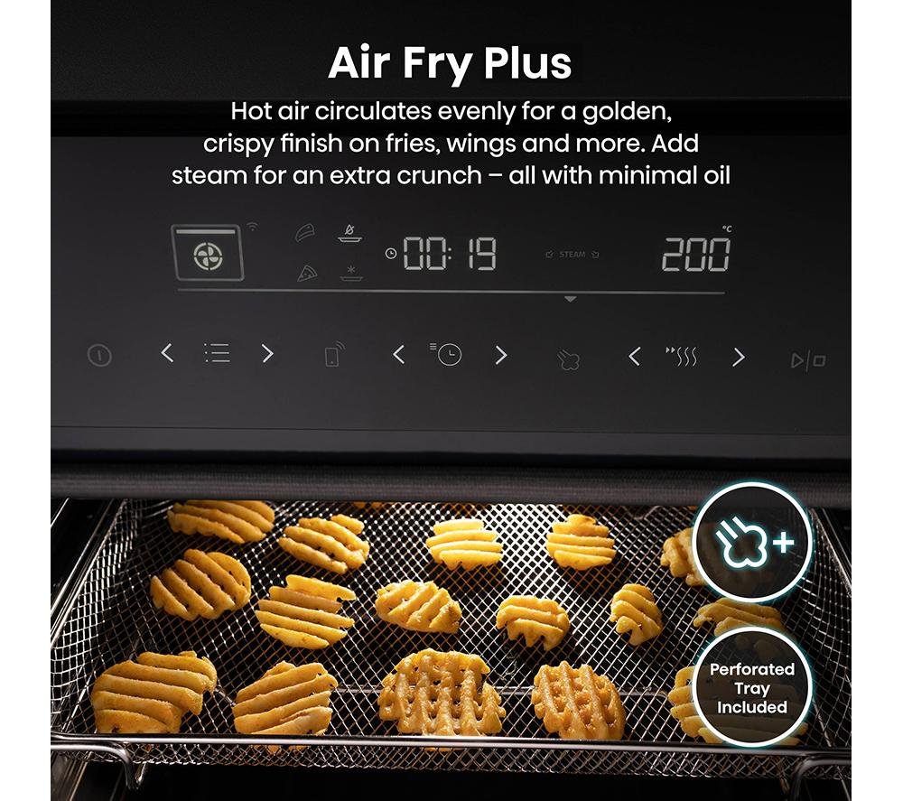 HISENSE Hi6 BlackLine AirFry BSA66346PDBGUK Electric Pyrolytic Steam Smart Oven - Jet Black image number 13 of 20