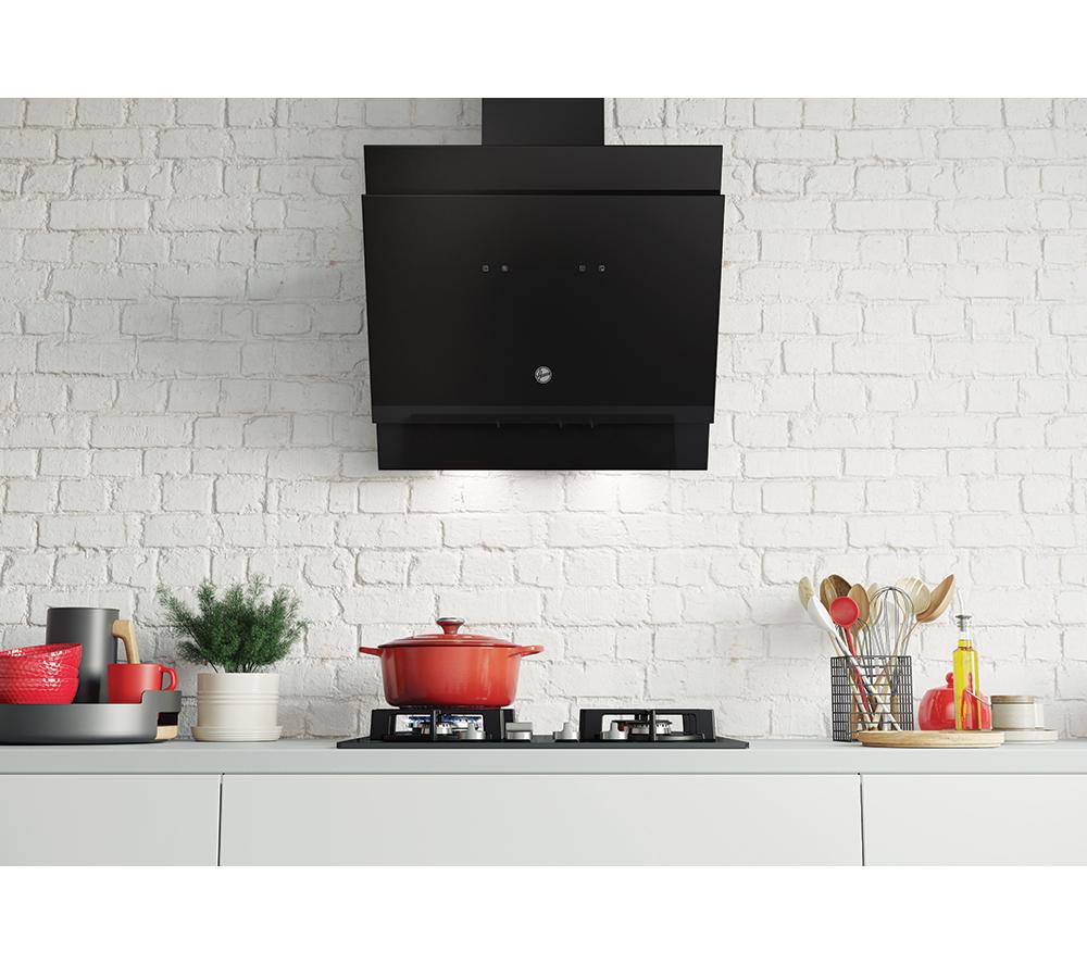 HOOVER HDG6DCK3BWIFI Chimney Smart Cooker Hood - Black image number 2 of 4