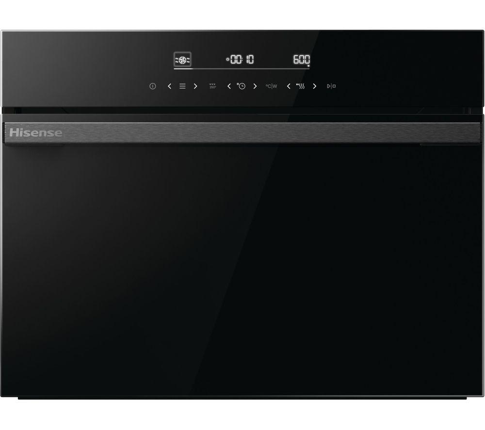 HISENSE Hi6 BlackLine BIM45342ADBGUK Compact Electric Oven with Microwave - Jet Black, Black