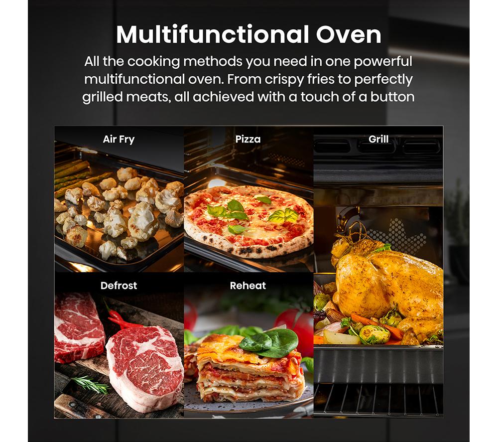 HISENSE Hi6 BlackLine AirFry BIM45342ADBGUK Compact Electric Oven with Microwave - Jet Black image number 11 of 19