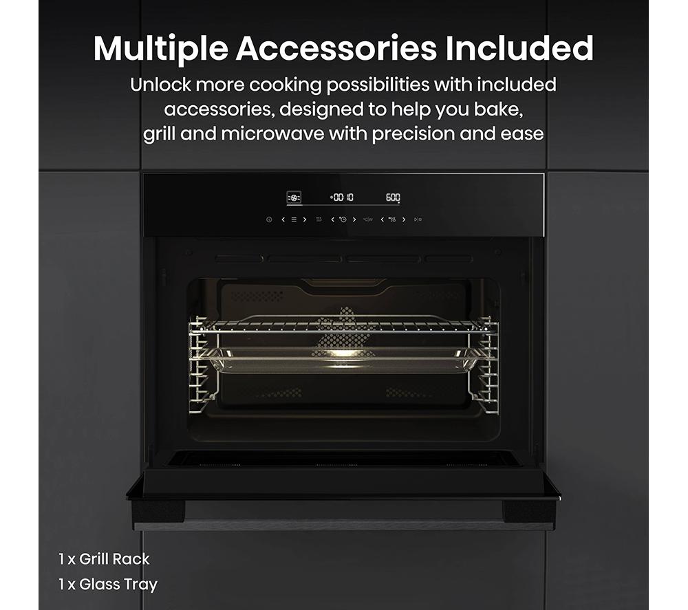 HISENSE Hi6 BlackLine AirFry BIM45342ADBGUK Compact Electric Oven with Microwave - Jet Black image number 12 of 19