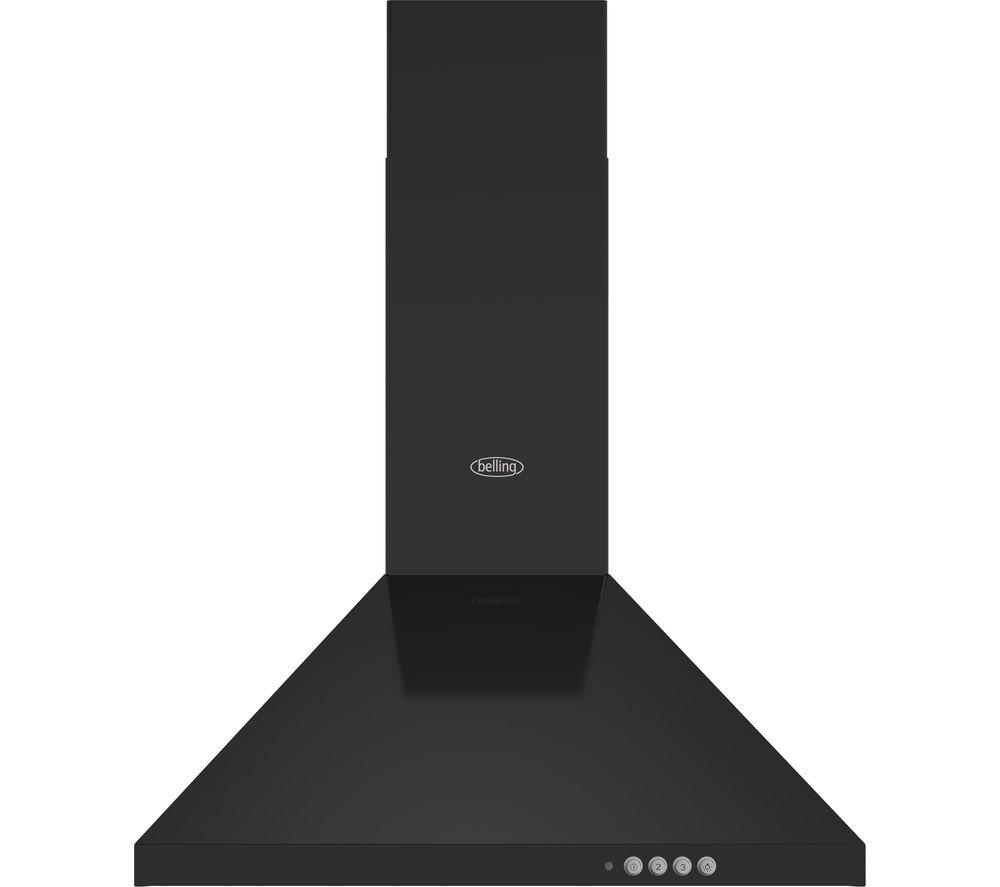 BELLING 603PYR Chimney Hood - Steel, Black