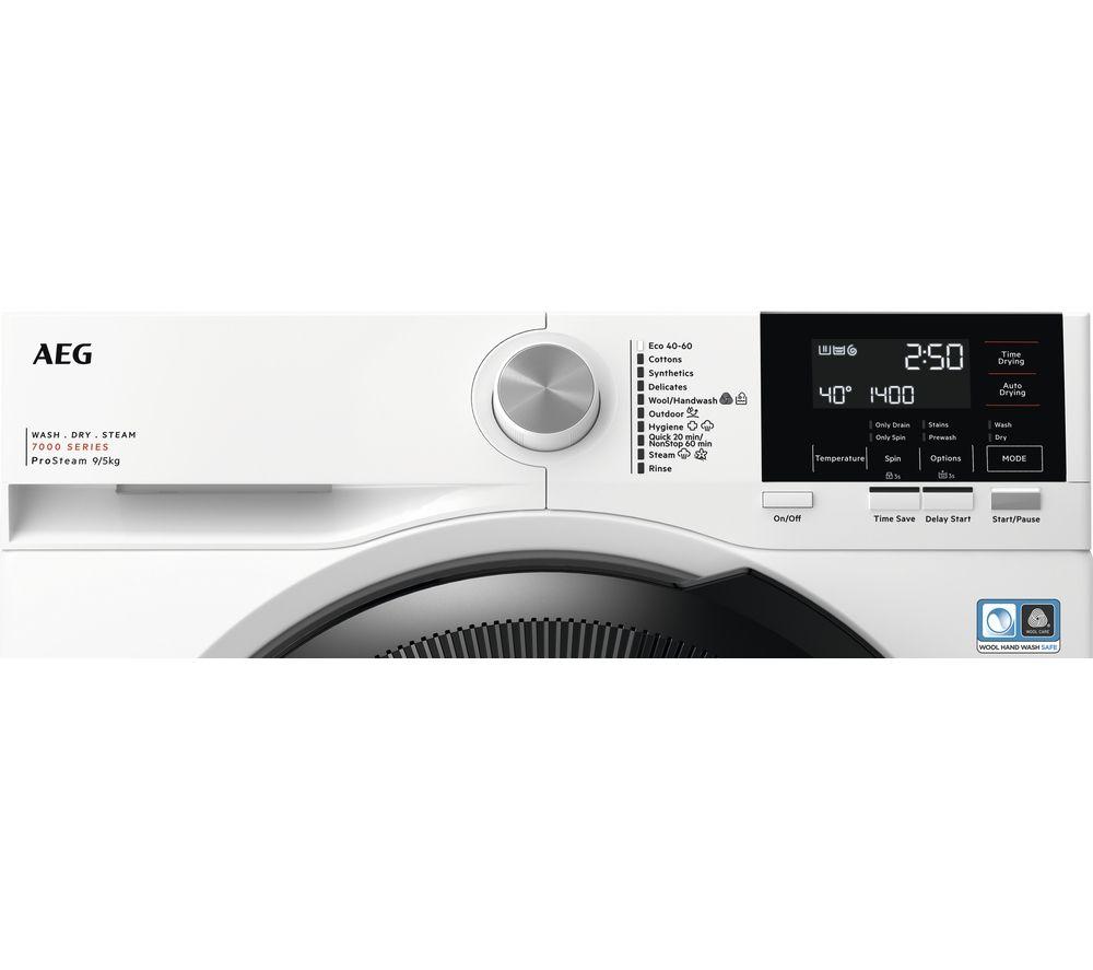 AEG 7000 Series LWR7195M4B 9 kg Washer Dryer - White image number 2 of 11
