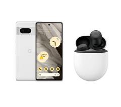 GOOGLE Pixel 7 (256 GB, Snow) & Pixel Buds Pro Wireless Bluetooth Noise-Cancelling Earbuds (Charcoal) Bundle