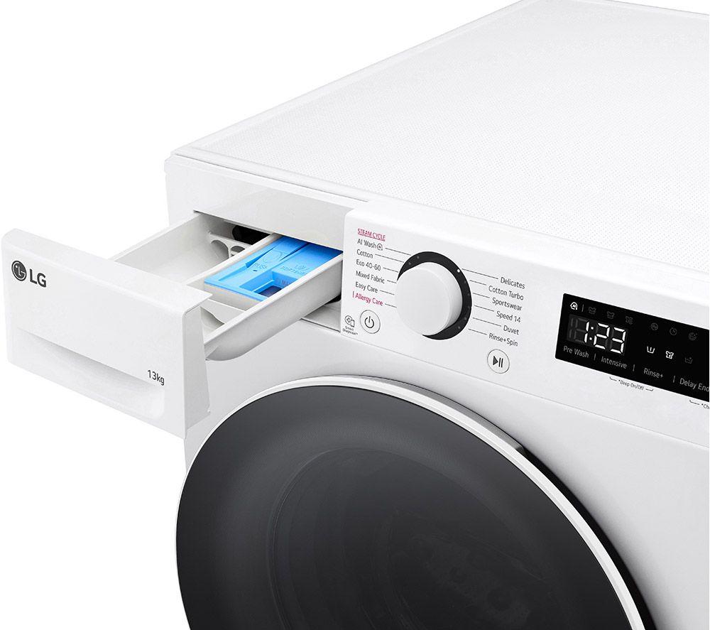 LG Y500 Series AI Direct Drive F4Y513WWLN1 13 kg 1400 Spin Washing Machine - White image number 9 of 30