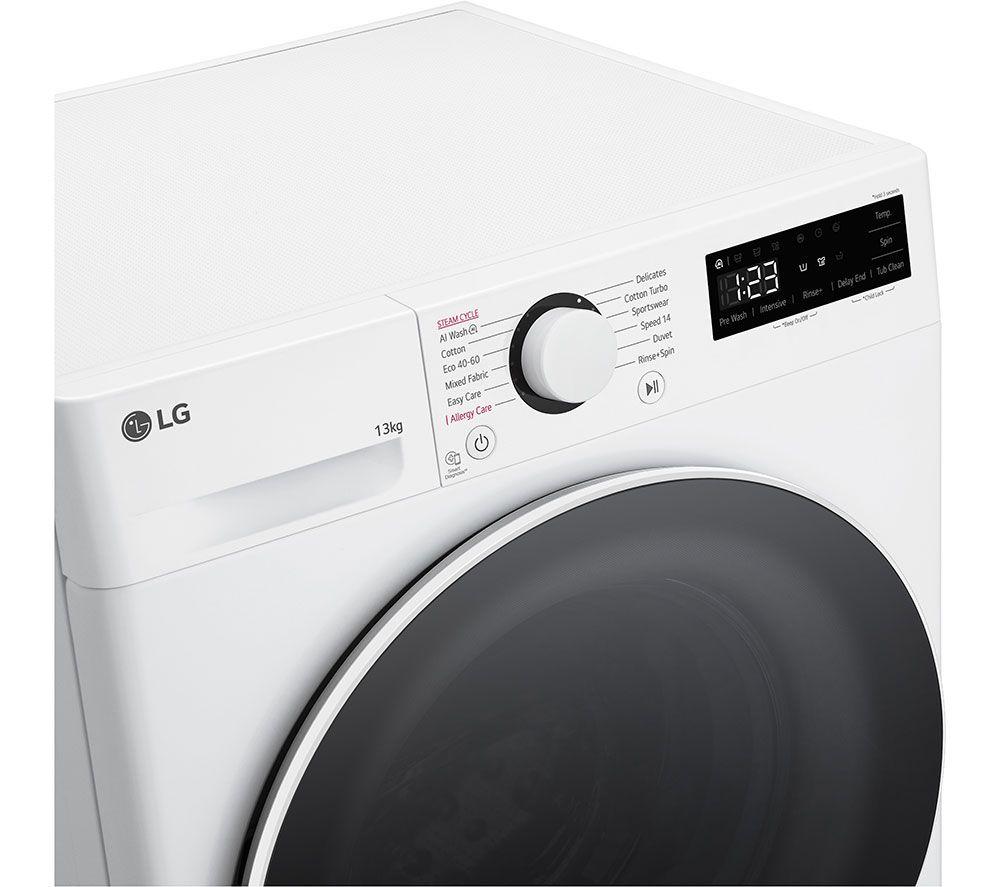 LG Y500 Series AI Direct Drive F4Y513WWLN1 13 kg 1400 Spin Washing Machine - White image number 14 of 30