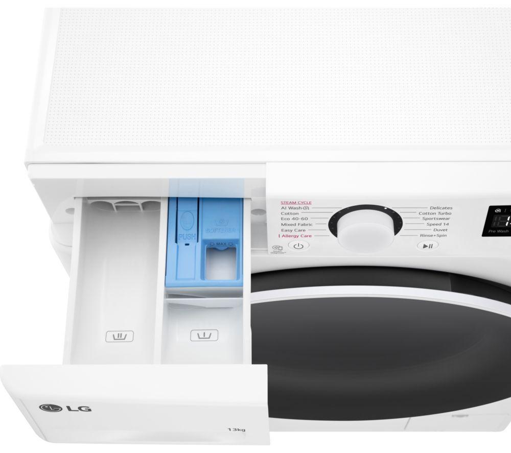 LG Y500 Series AI Direct Drive F4Y513WWLN1 13 kg 1400 Spin Washing Machine - White image number 26 of 30