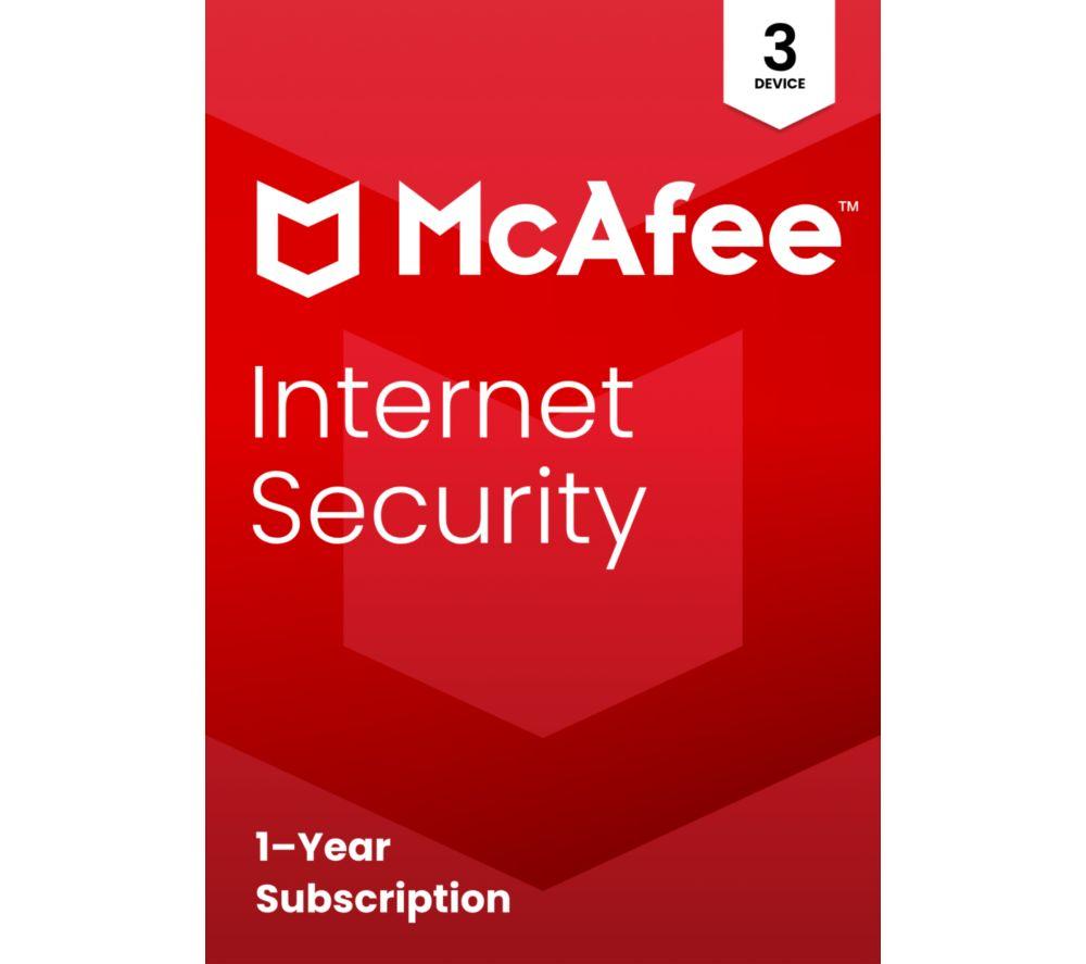 MCAFEE Internet Security - 1 year for 3 devices