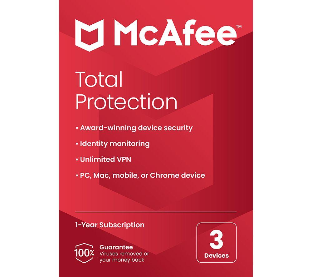 MCAFEE Total Protection - 1 year for 3 devices