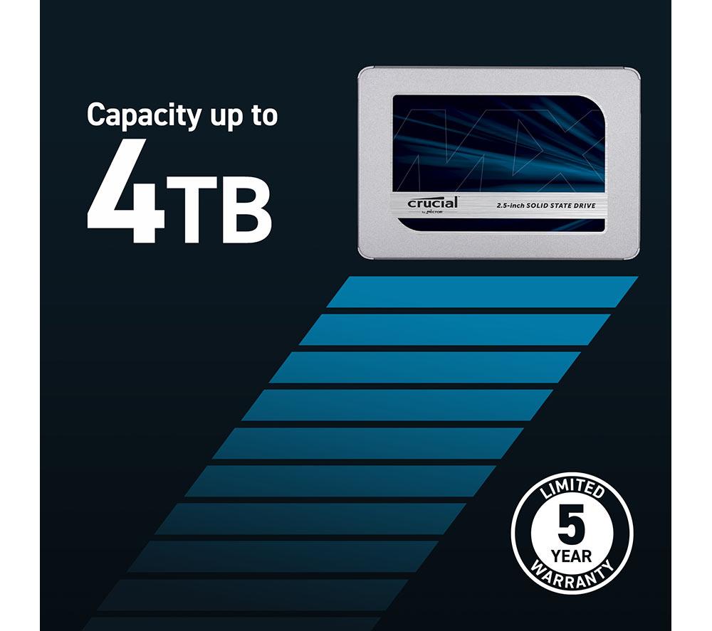 CRUCIAL CT2000MX500SSD1 2.5&rdquo; Internal SSD - 2 TB image number 3 of 12