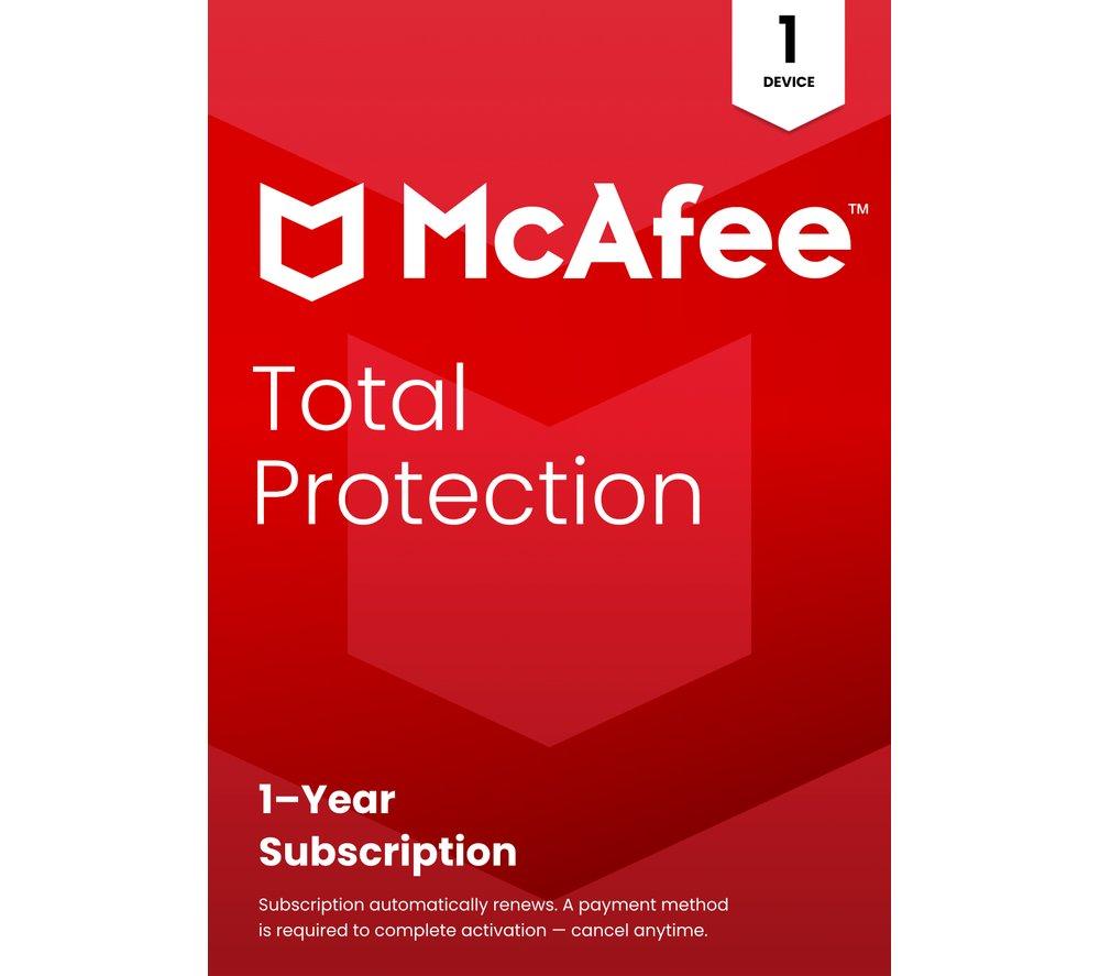 Mcafee Total Protection - 1 Year For 1 Device