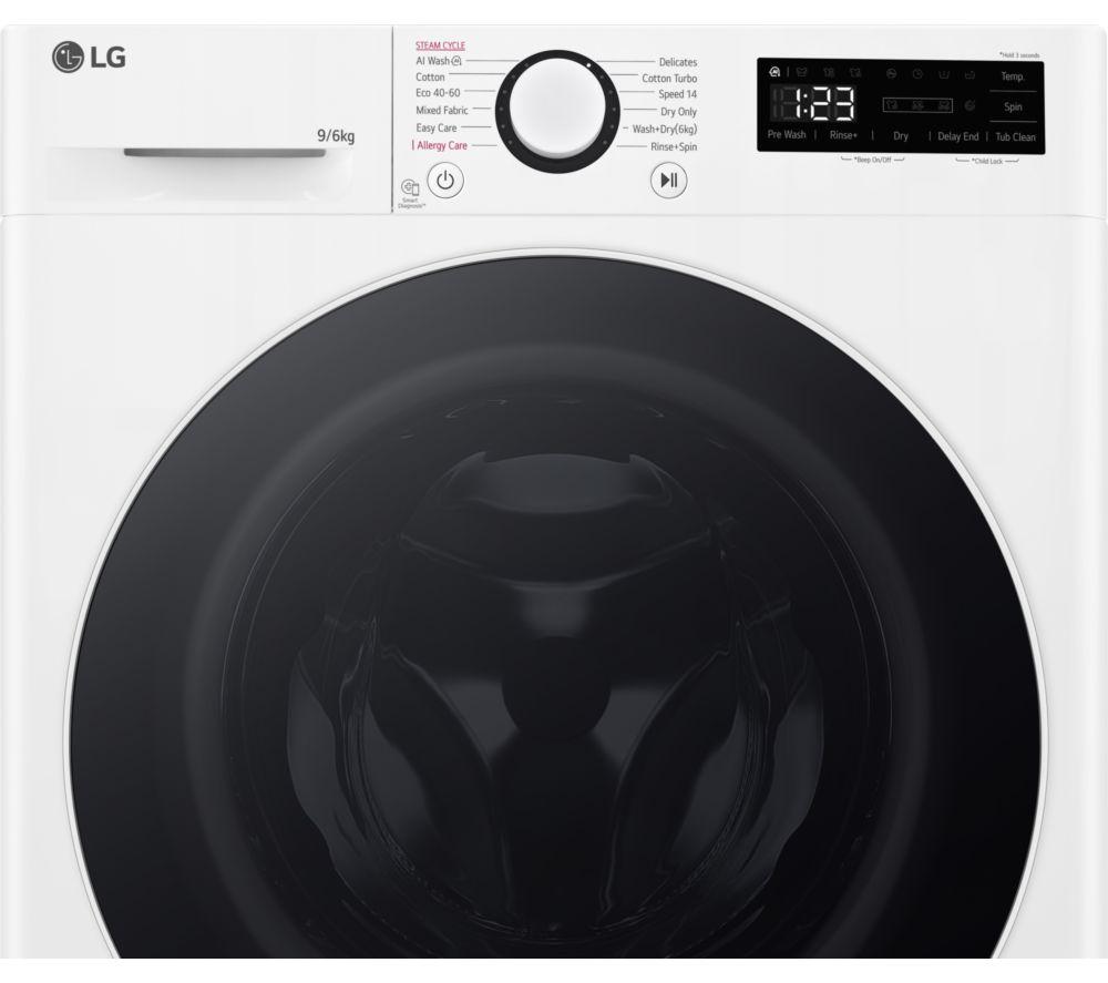 LG Series 4 AI Direct Drive FWY696WWLN1 9 kg Washer Dryer - White image number 3 of 16