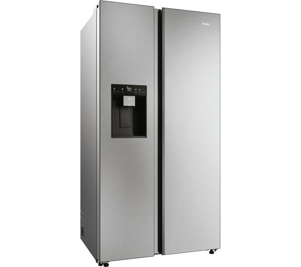 HAIER HSW79F18CIMM American-Style Smart Fridge Freezer - Platinum Inox image number 2 of 19