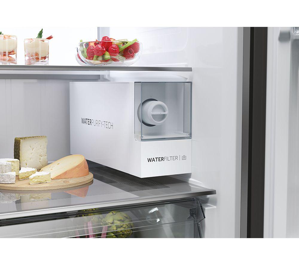 HAIER HSW79F18CIMM American-Style Smart Fridge Freezer - Platinum Inox image number 8 of 19