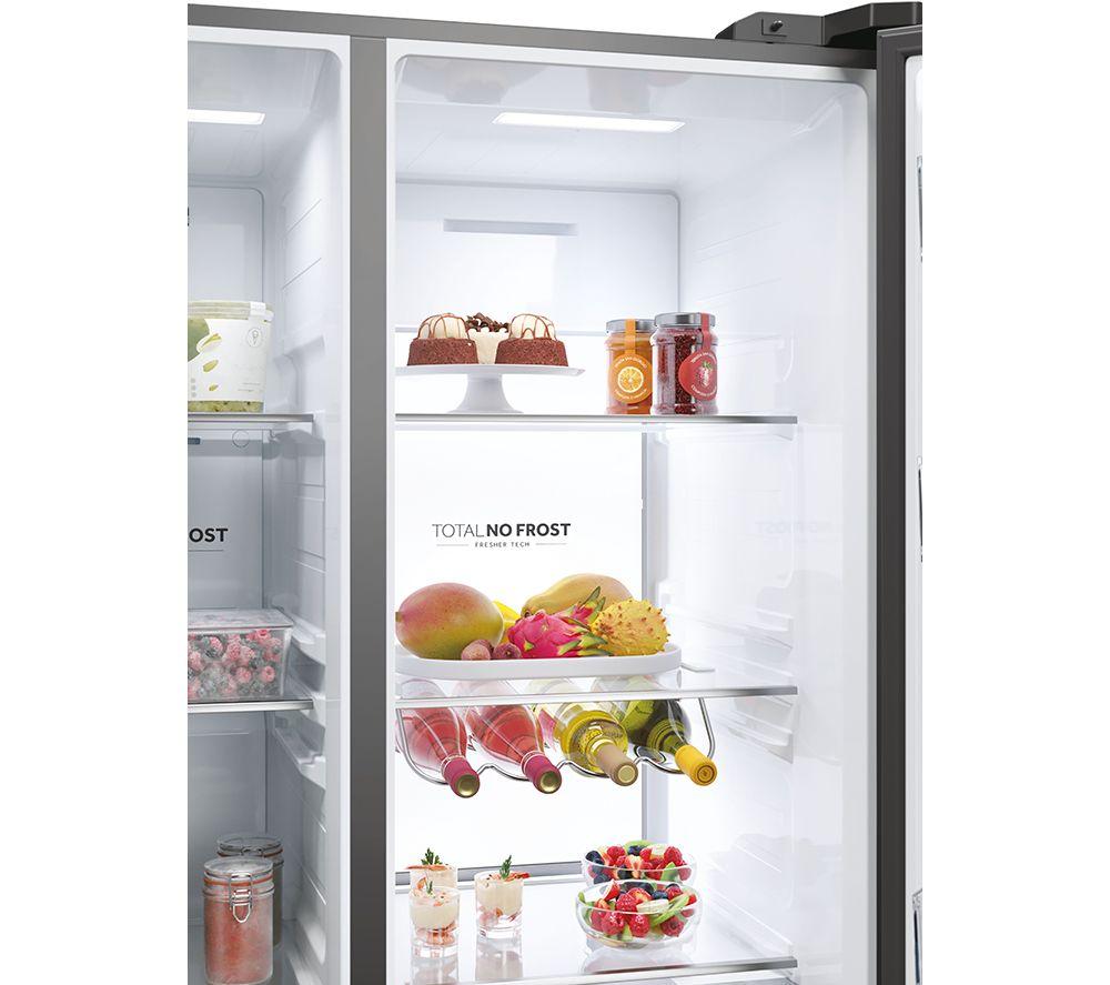 HAIER HSW79F18CIMM American-Style Smart Fridge Freezer - Platinum Inox image number 9 of 19