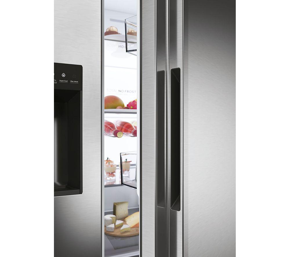 HAIER HSW79F18CIMM American-Style Smart Fridge Freezer - Platinum Inox image number 11 of 19