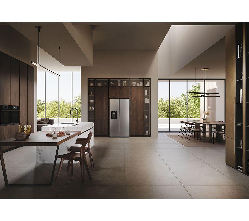 HAIER HSW79F18CIMM American-Style Smart Fridge Freezer - Platinum Inox image number 14 of 19