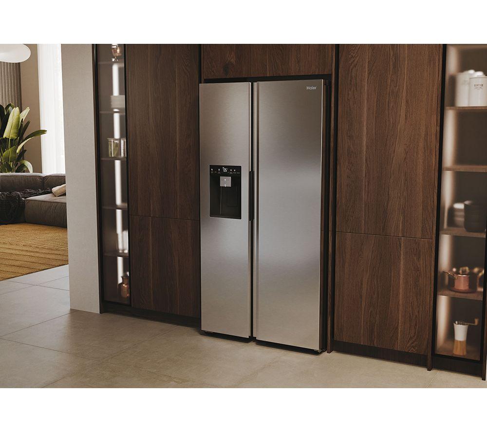 HAIER HSW79F18CIMM American-Style Smart Fridge Freezer - Platinum Inox image number 15 of 19