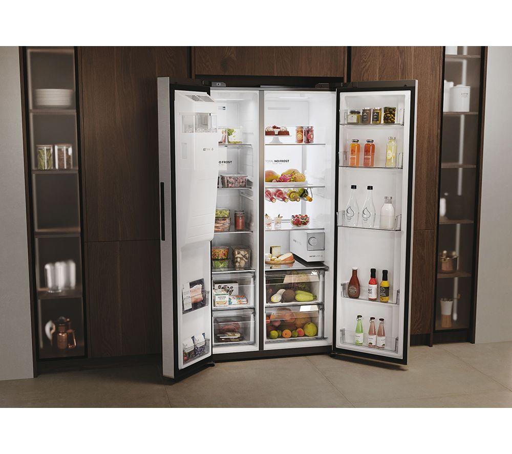 HAIER HSW79F18CIMM American-Style Smart Fridge Freezer - Platinum Inox image number 16 of 19