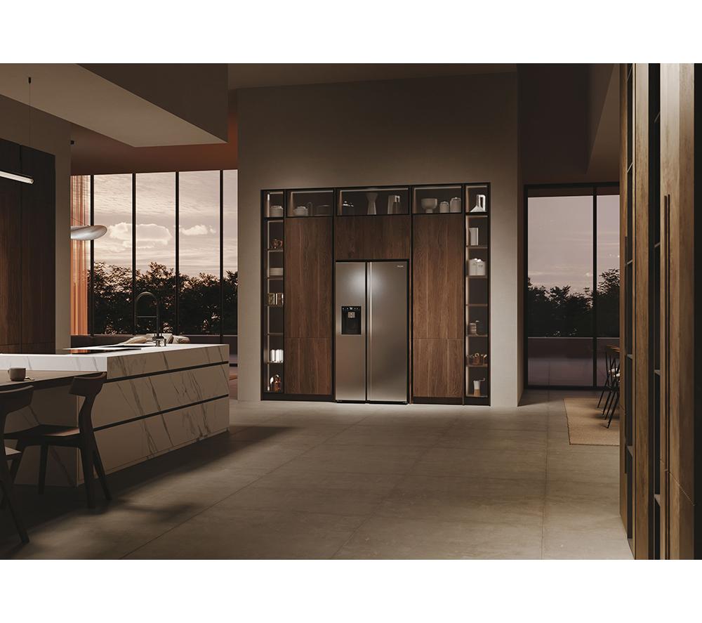 HAIER HSW79F18CIMM American-Style Smart Fridge Freezer - Platinum Inox image number 18 of 19