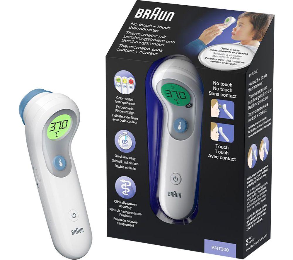 BRAUN Sensian BNT300 Thermometer - White & Silver image number 4 of 6