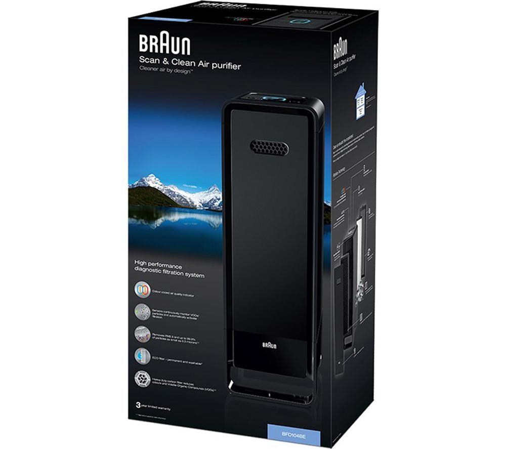 BRAUN Scan & Clean Air Purifier - Black image number 4 of 4