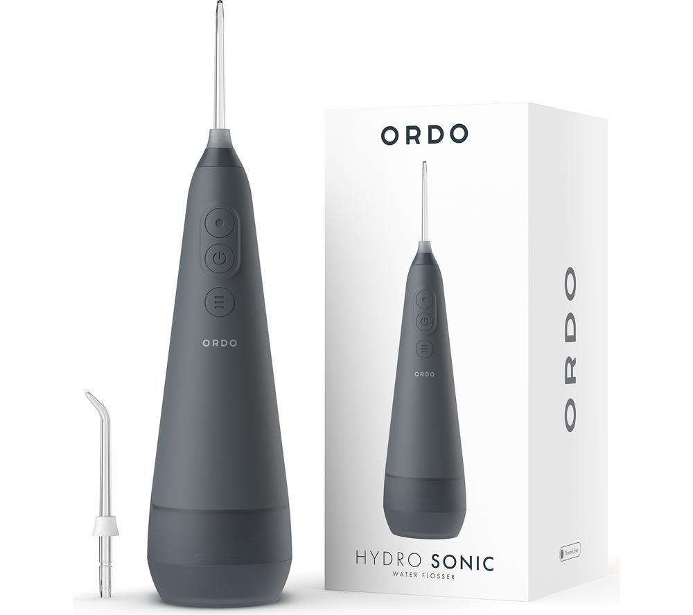ORDO Hydro Sonic Water Flosser - Charcoal Grey, Silver/Grey,Black
