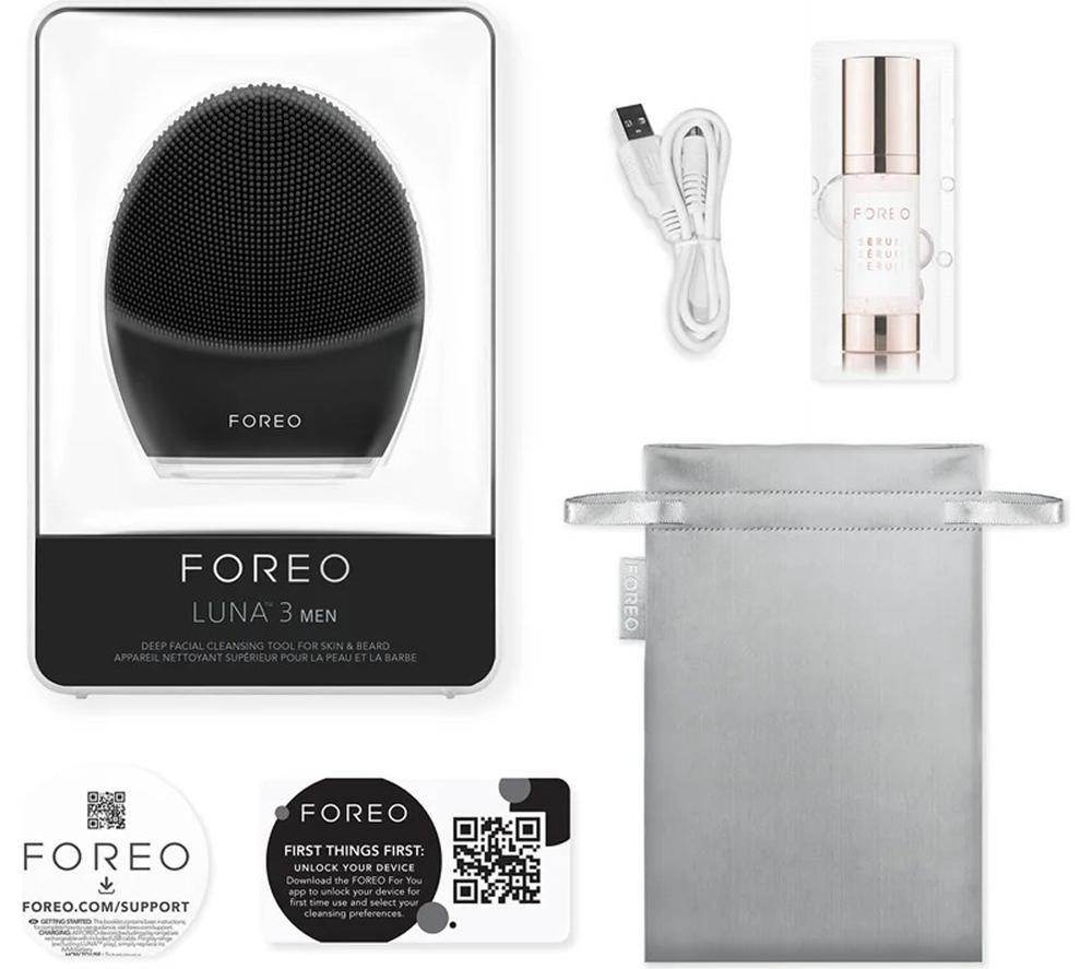 ボディ・フェイスケア FOREO LUNA3  MEN FOREO LUNA 3 Men Facial Cleansing Brush for Skin & Beard