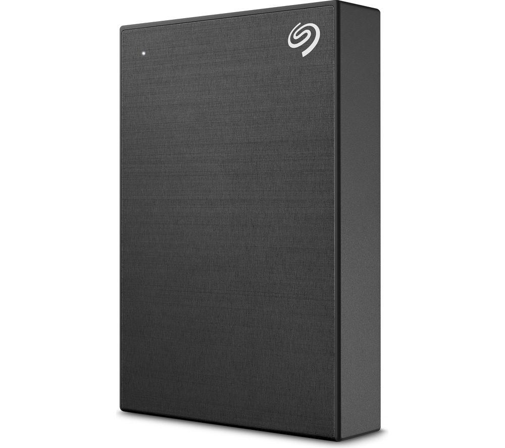 SEAGATE One Touch Portable Hard Drive - 4 TB, Black, Black