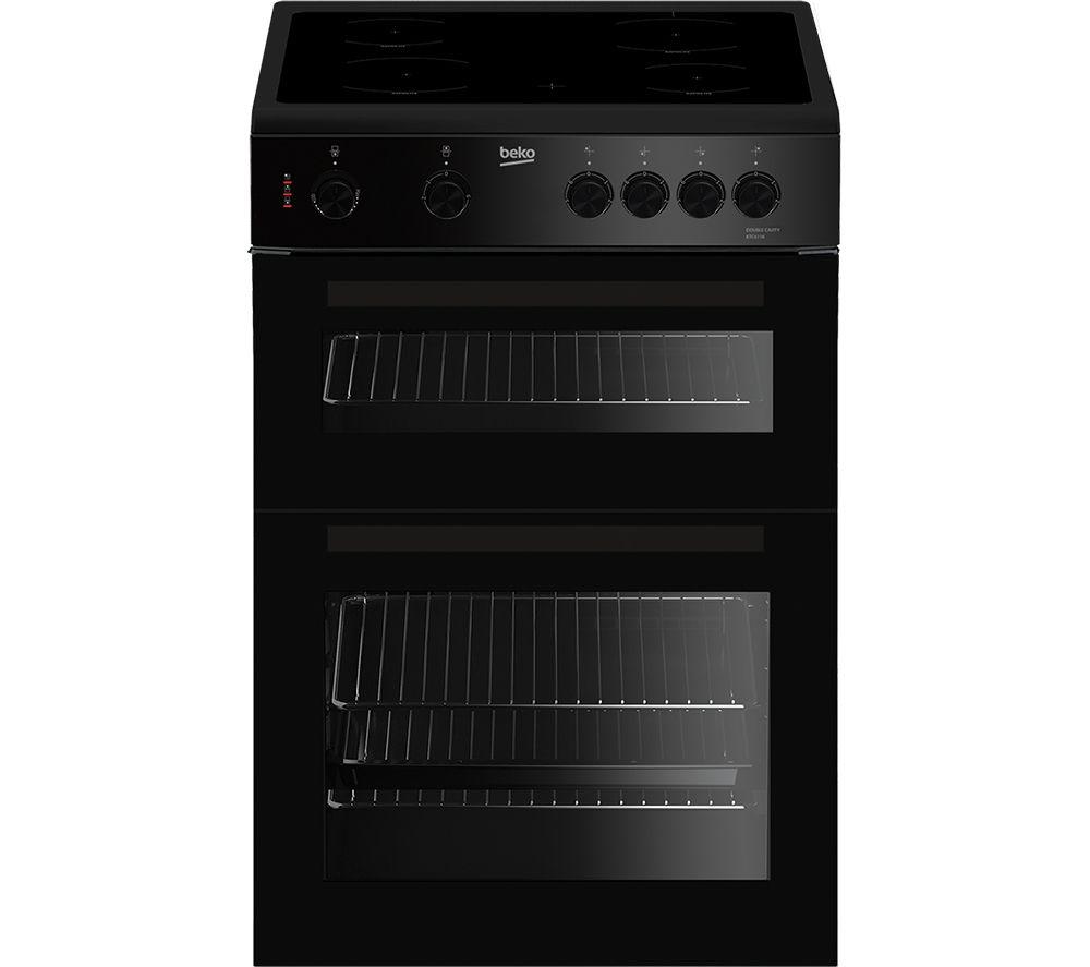 Beko KTC611K 60cm Electric Cooker with Ceramic Hob – Black – A Rated