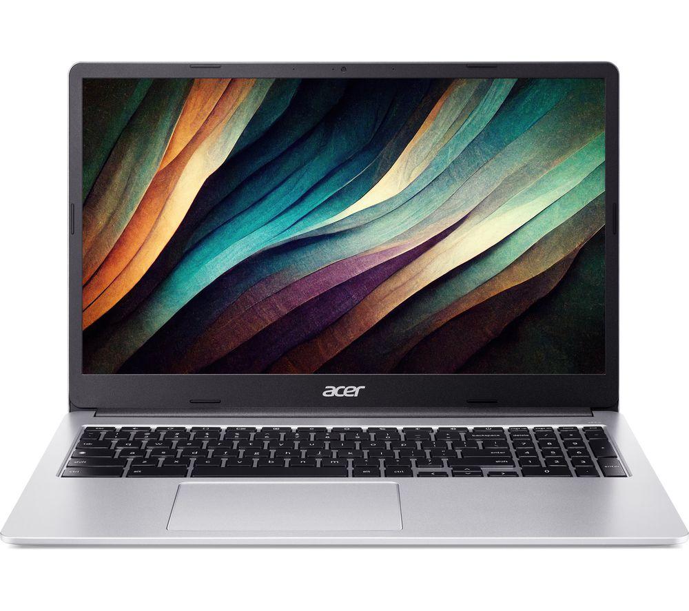 ACER 315 15.6 Chromebook - IntelCeleron, 128 GB eMMC, Silver, Silver/Grey