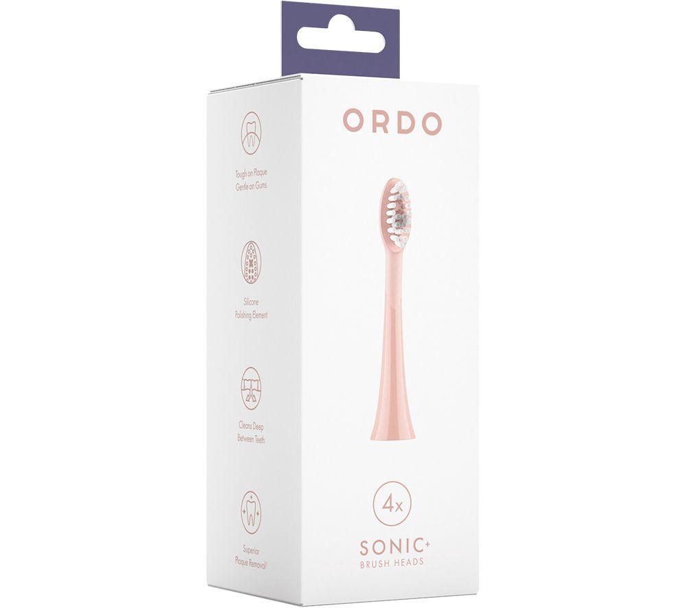 ORDO Sonic+ Replacement Toothbrush Head - Pack of 4, Rose Gold image number 3 of 3