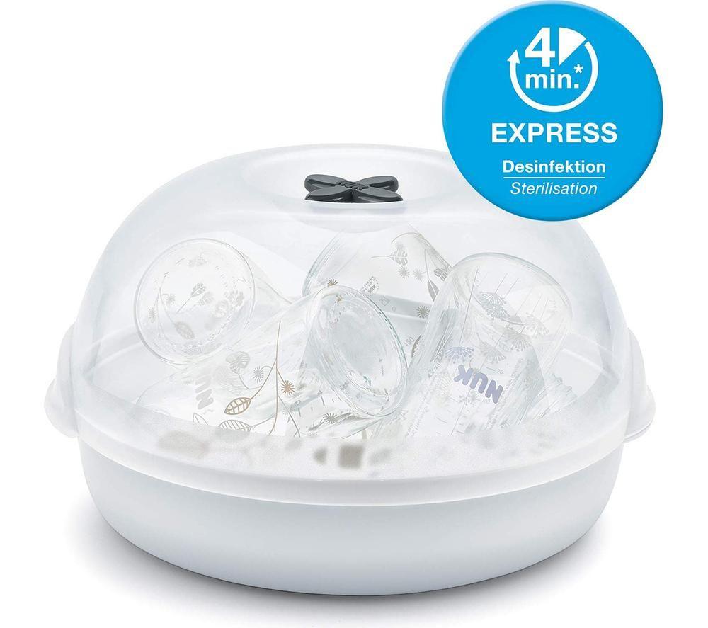 NUK Micro Express Plus 10256444 Microwave Bottle Steriliser - White image number 5 of 5