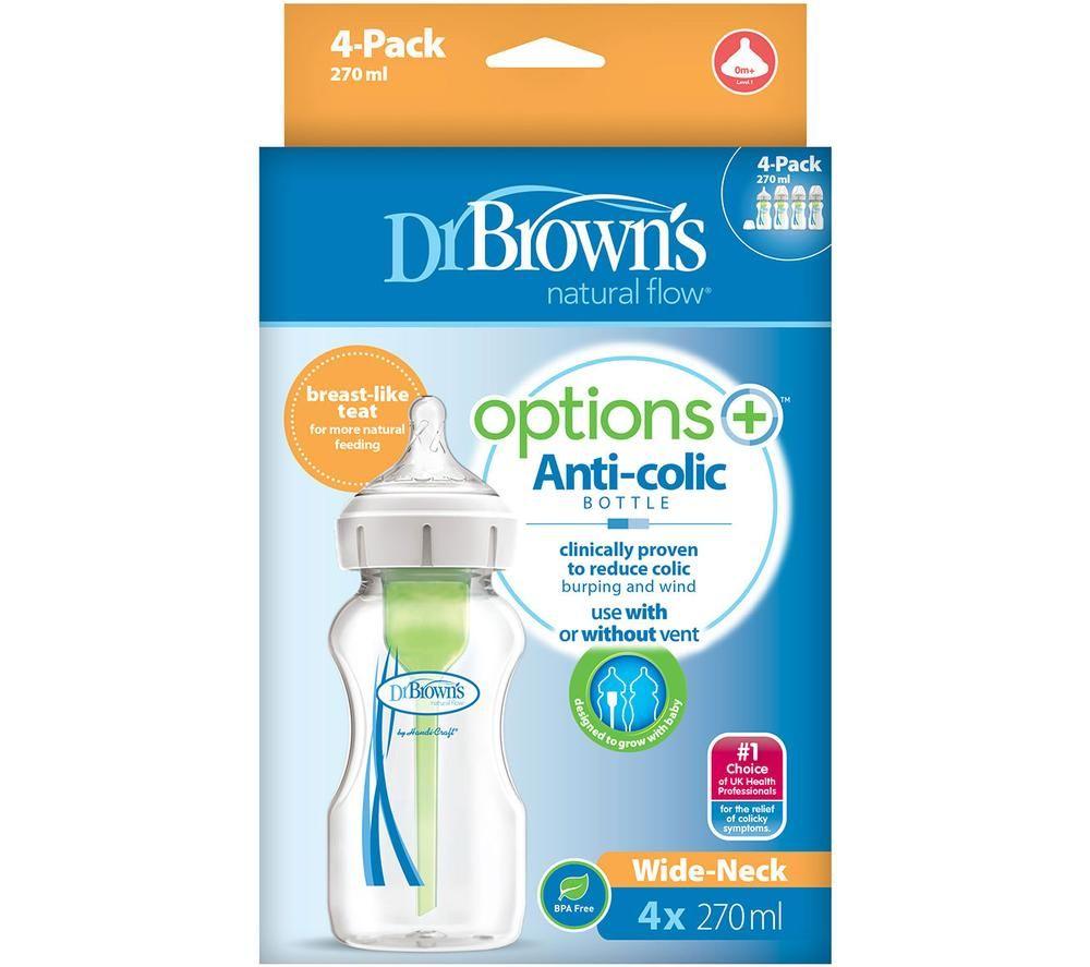 DR BROWN'S Natural Flow Options+ Anti-Colic DBWB94600 Baby Bottle Set - Green image number 3 of 3