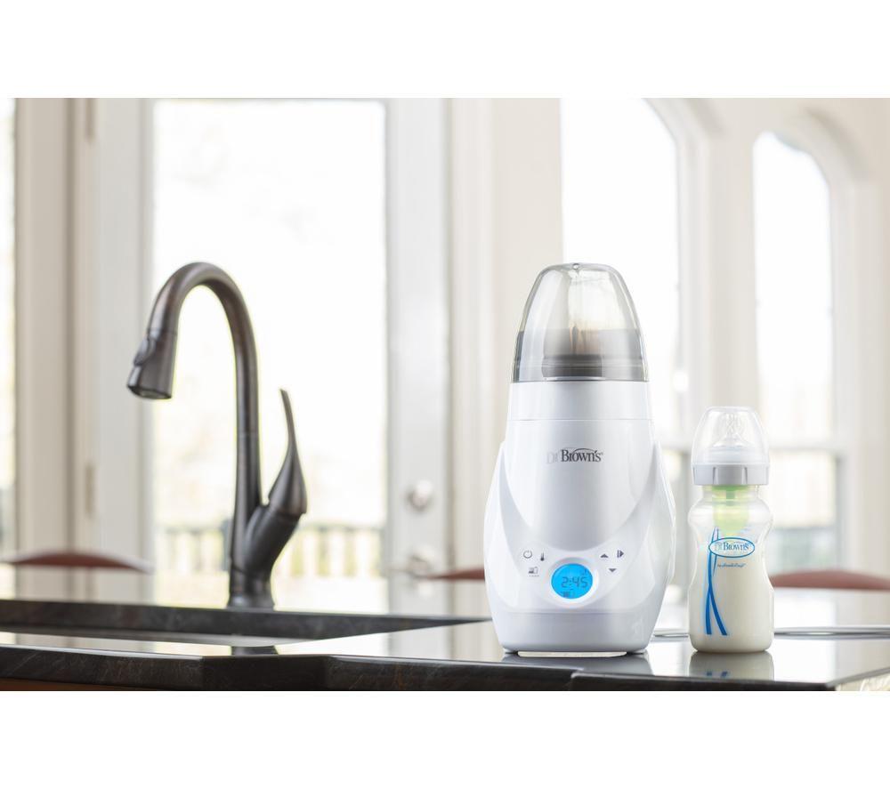 DR BROWN'S Natural Flow DBAC149 Baby Bottle Warmer / Steriliser - White image number 2 of 3