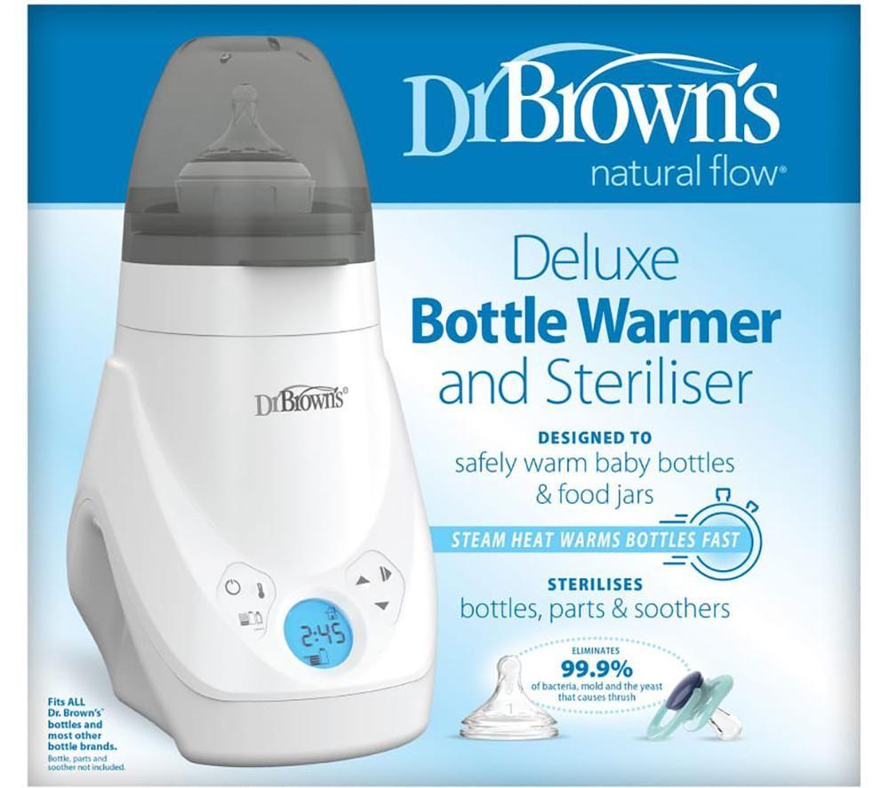 DR BROWN'S Natural Flow DBAC149 Baby Bottle Warmer / Steriliser - White image number 3 of 3