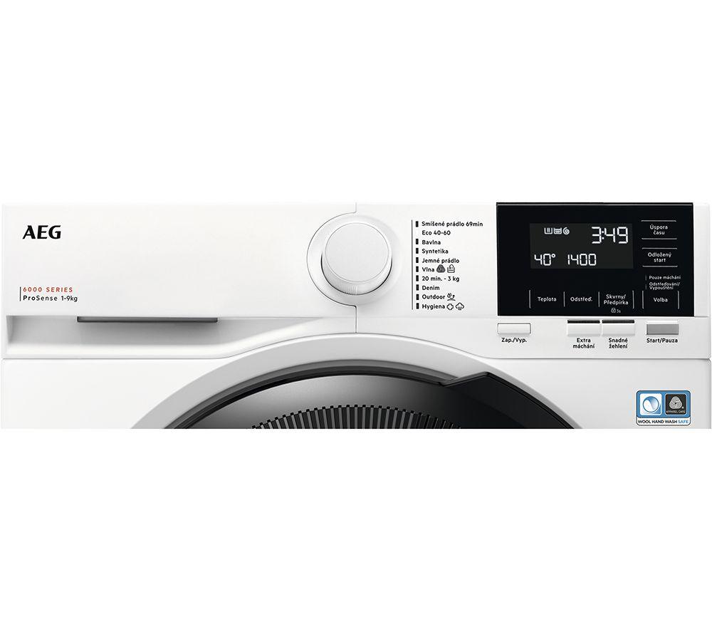 AEG 6000 ProSense LFR61944B 9 kg 1400 Spin Washing Machine - White image number 2 of 6