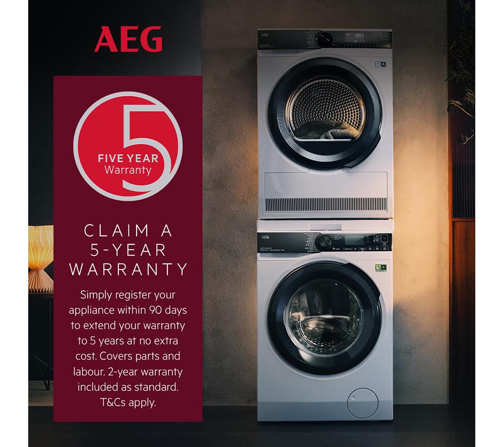 AEG 6000 ProSense LFR61944B 9 kg 1400 Spin Washing Machine - White image number 3 of 6