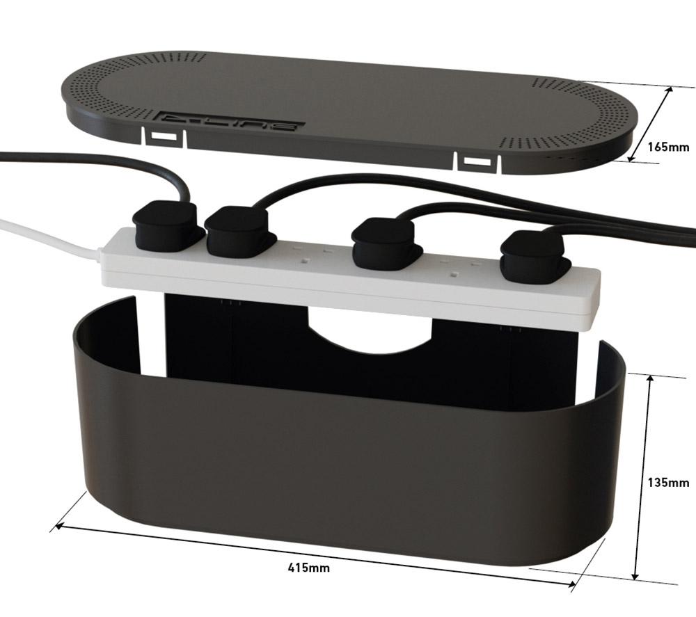 D-LINE EU/CTULGEB/SW Cable Tidy Unit - Large, Black image number 2 of 8
