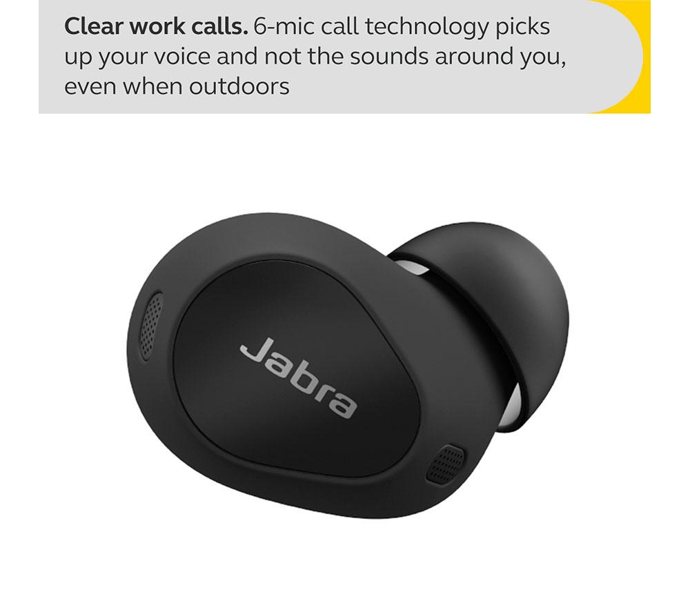 JABRA Elite 10 Wireless Bluetooth Noise-Cancelling Earbuds - Gloss Black - image 5