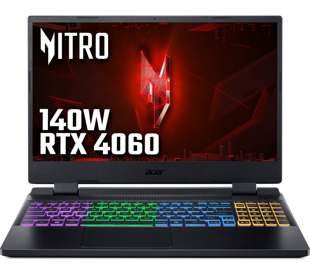 ACER Nitro 5 15.6" Gaming Laptop - Intel®Core i7, RTX 4060, 1 TB SSD, Black