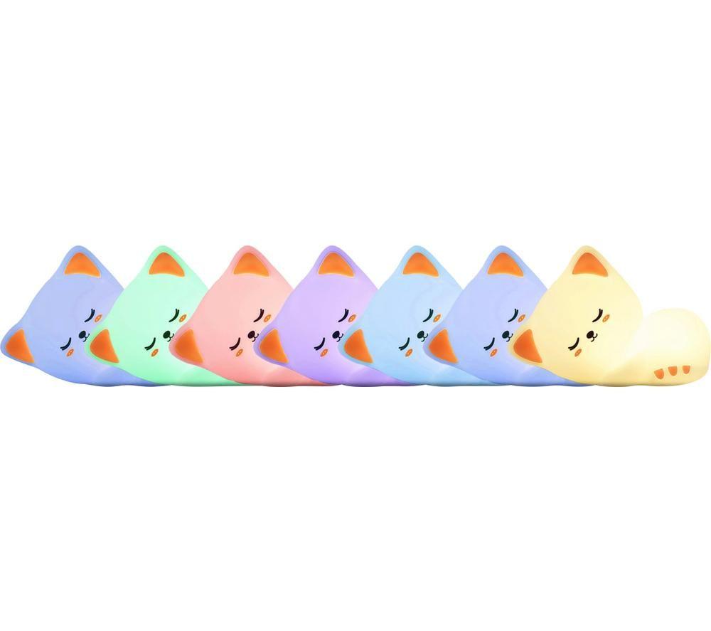 GROOV-E Cuties Sophie Kitten Kids Multicolour Night Light - USB Powered image number 5 of 6