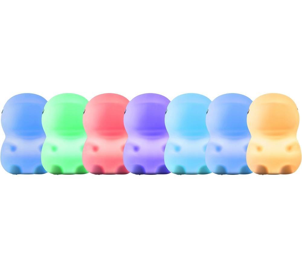 GROOV-E Cuties Rory Dinosaur Kids Multicolour Night Light - USB Powered image number 5 of 6
