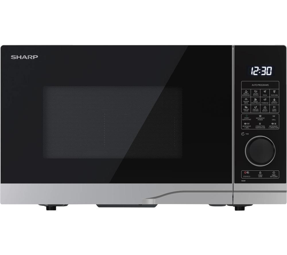 SHARP Premium Series YC-PC284AU-S Combination Microwave - Silver, Silver/Grey