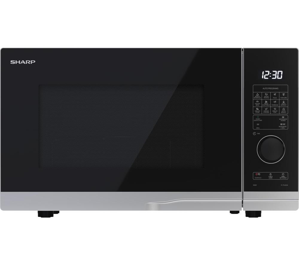 SHARP Premium Series YC-PG254AU-S Microwave with Grill - Stainless Steel