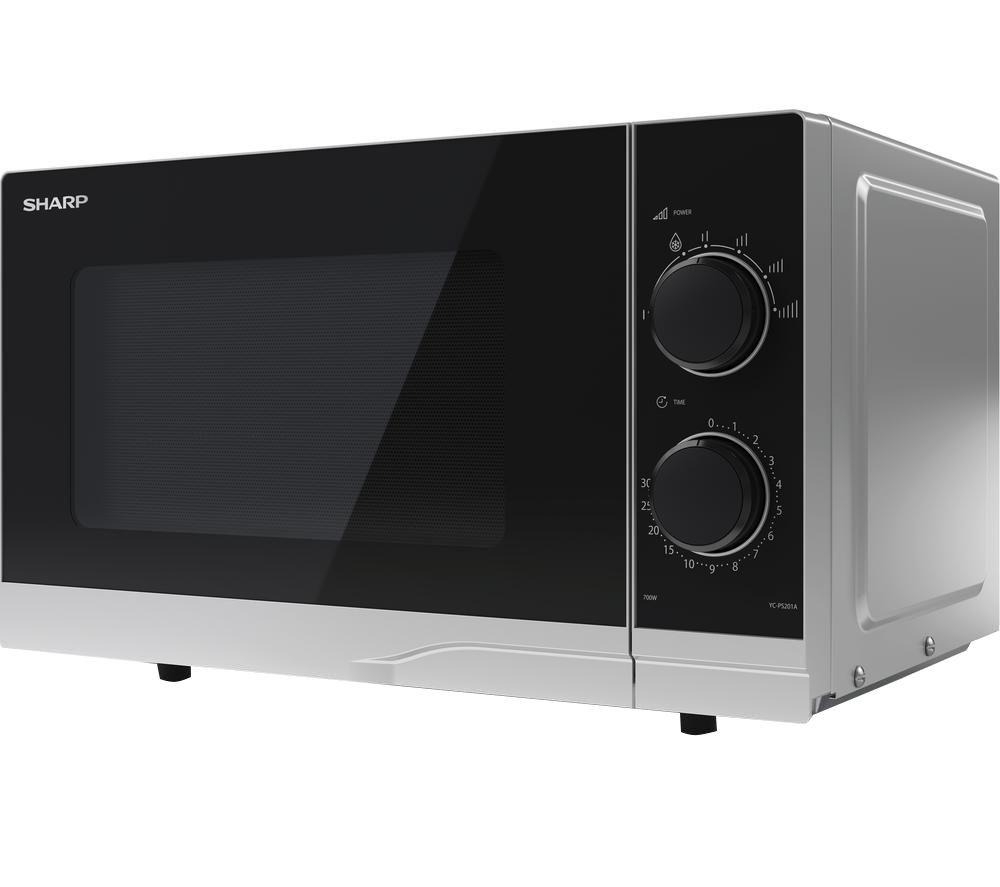 SHARP Premium Series YC-PS201AU-S Solo Microwave - Silver image number 2 of 6